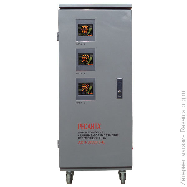 Трехфазные стабилизаторы электронного типа Ресанта АСН-30000/3-Ц